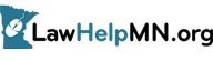logo reading "LawHelpMN.org" in black and teal font