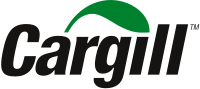 black text reading "cargill" under a green leaf shape logo
