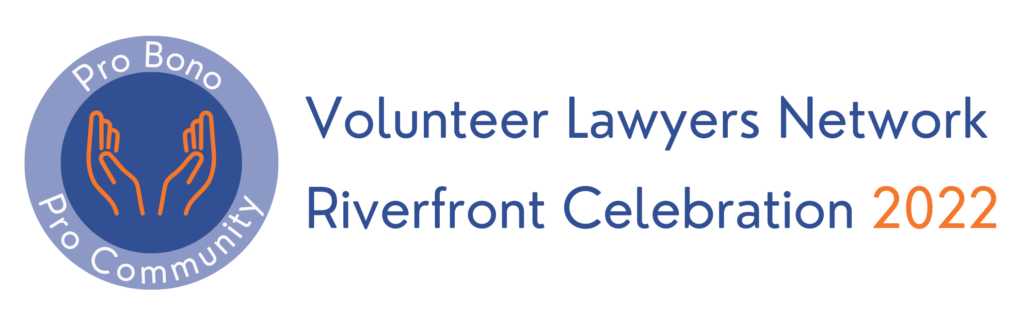 Volunteer Lawyers Network Riverfront 2022 Logo